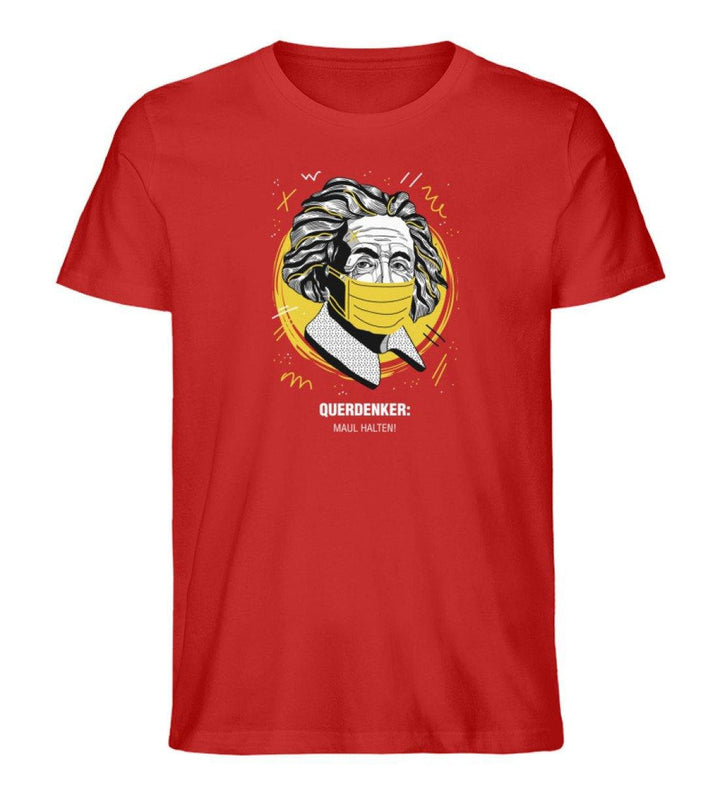 QUERDENKER: MAUL HALTEN ORGANIC SHIRT BUBEN • EINSTEIN-HARLEKINSHOP