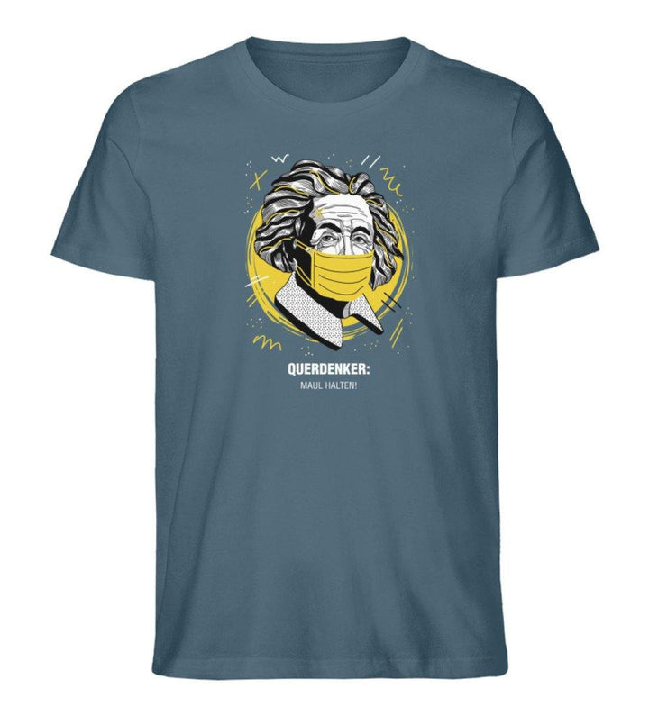 QUERDENKER: MAUL HALTEN ORGANIC SHIRT BUBEN • EINSTEIN-HARLEKINSHOP