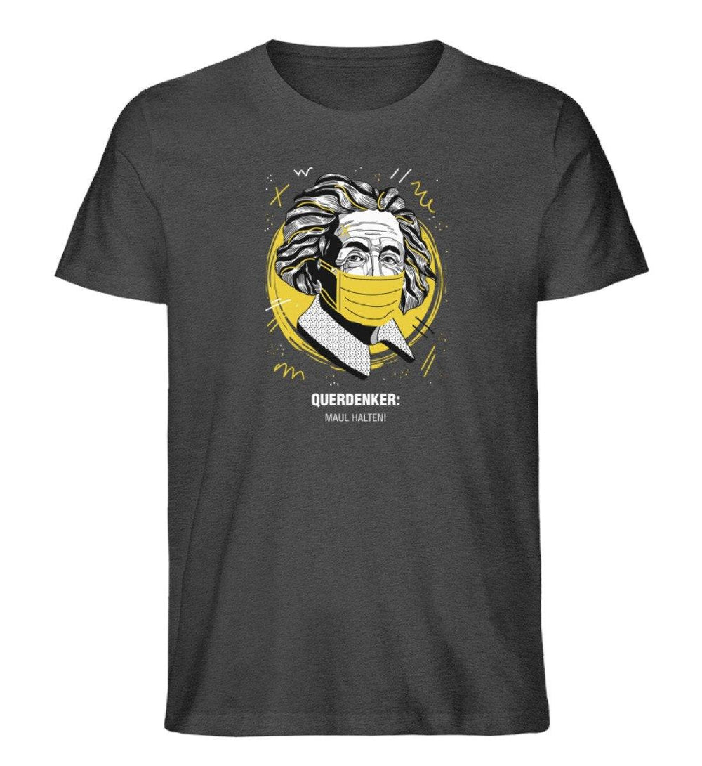 QUERDENKER: MAUL HALTEN ORGANIC SHIRT BUBEN • EINSTEIN-HARLEKINSHOP