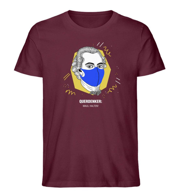 QUERDENKER: MAUL HALTEN ORGANIC SHIRT BUBEN • IMMANUEL KANT-HARLEKINSHOP