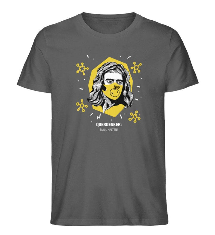 QUERDENKER: MAUL HALTEN ORGANIC SHIRT BUBEN • ISAAC NEWTON-HARLEKINSHOP