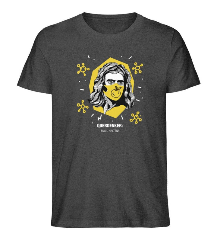 QUERDENKER: MAUL HALTEN ORGANIC SHIRT BUBEN • ISAAC NEWTON-HARLEKINSHOP