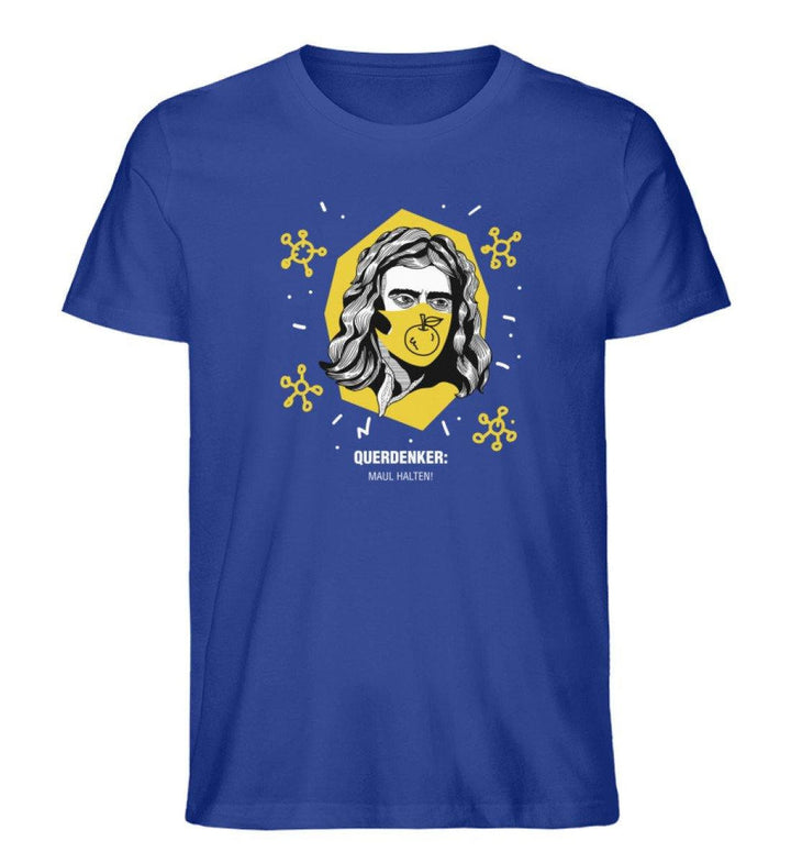 QUERDENKER: MAUL HALTEN ORGANIC SHIRT BUBEN • ISAAC NEWTON-HARLEKINSHOP