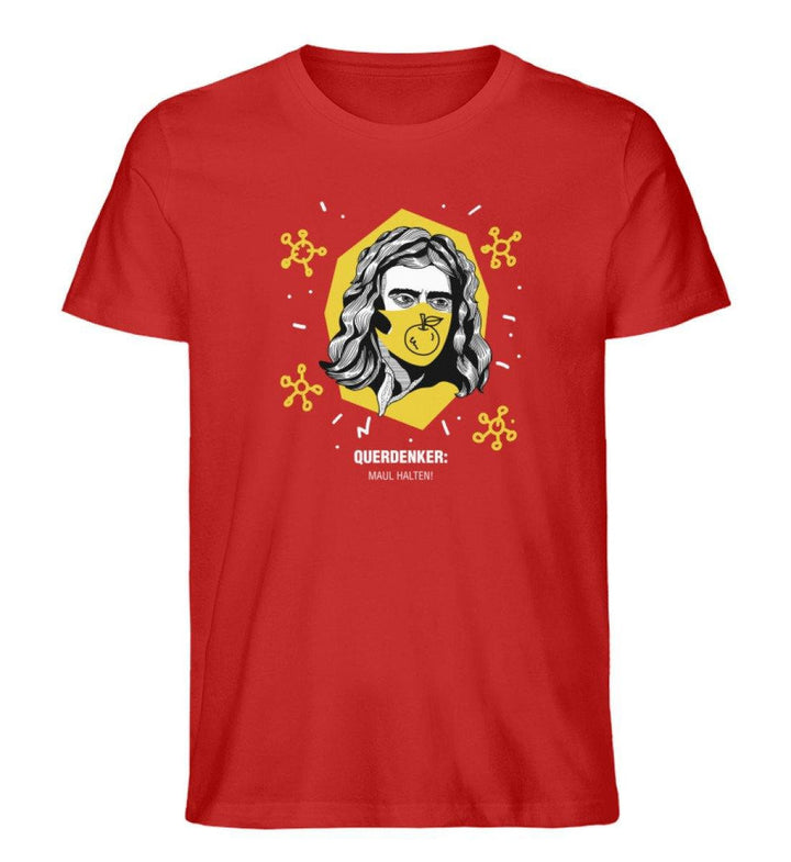 QUERDENKER: MAUL HALTEN ORGANIC SHIRT BUBEN • ISAAC NEWTON-HARLEKINSHOP