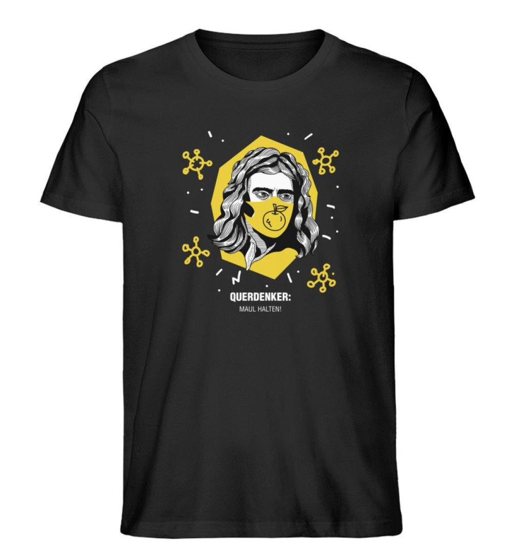 QUERDENKER: MAUL HALTEN ORGANIC SHIRT BUBEN • ISAAC NEWTON-HARLEKINSHOP