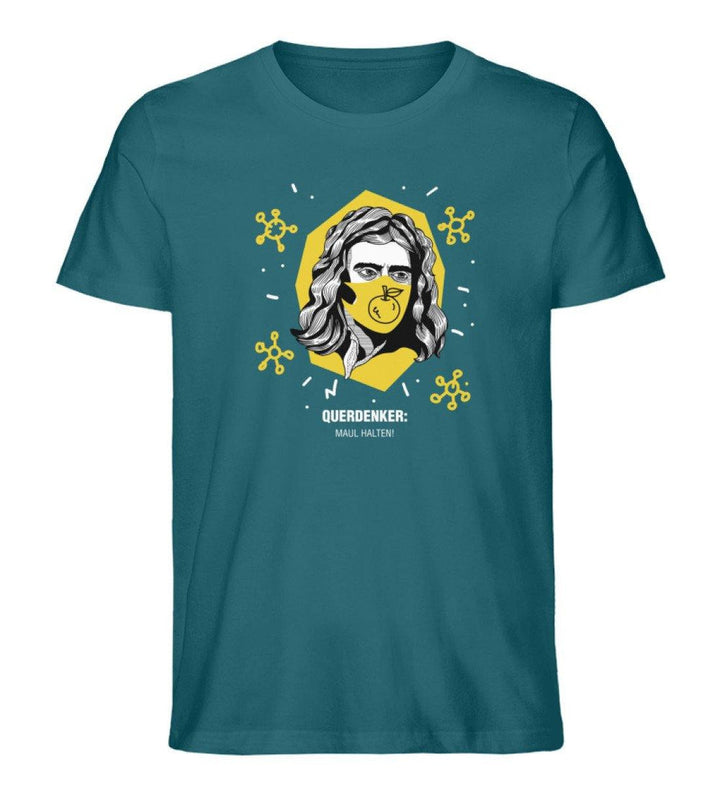 QUERDENKER: MAUL HALTEN ORGANIC SHIRT BUBEN • ISAAC NEWTON-HARLEKINSHOP