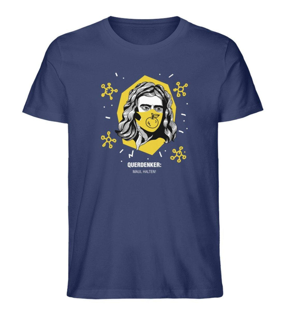 QUERDENKER: MAUL HALTEN ORGANIC SHIRT BUBEN • ISAAC NEWTON-HARLEKINSHOP