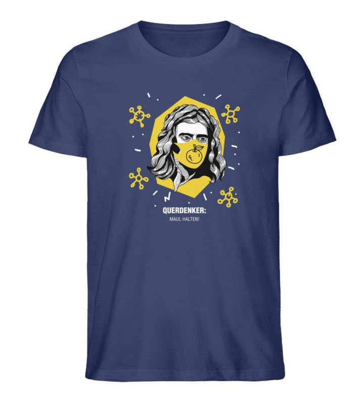 QUERDENKER: MAUL HALTEN ORGANIC SHIRT BUBEN • ISAAC NEWTON-HARLEKINSHOP