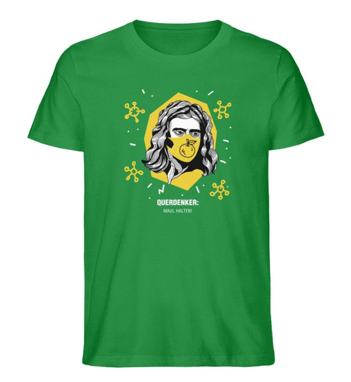 QUERDENKER: MAUL HALTEN ORGANIC SHIRT BUBEN • ISAAC NEWTON-HARLEKINSHOP