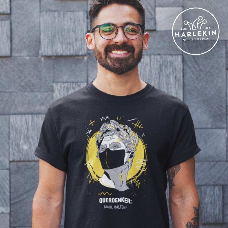 QUERDENKER: MAUL HALTEN ORGANIC SHIRT BUBEN • JULIUS CÄSAR-HARLEKINSHOP