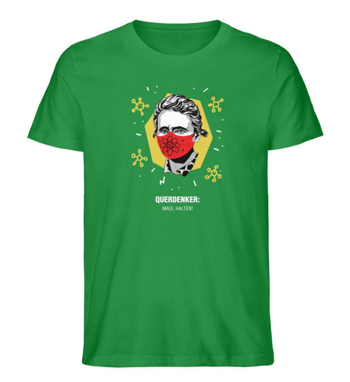 QUERDENKER: MAUL HALTEN ORGANIC SHIRT BUBEN • MARIE CURIE-HARLEKINSHOP