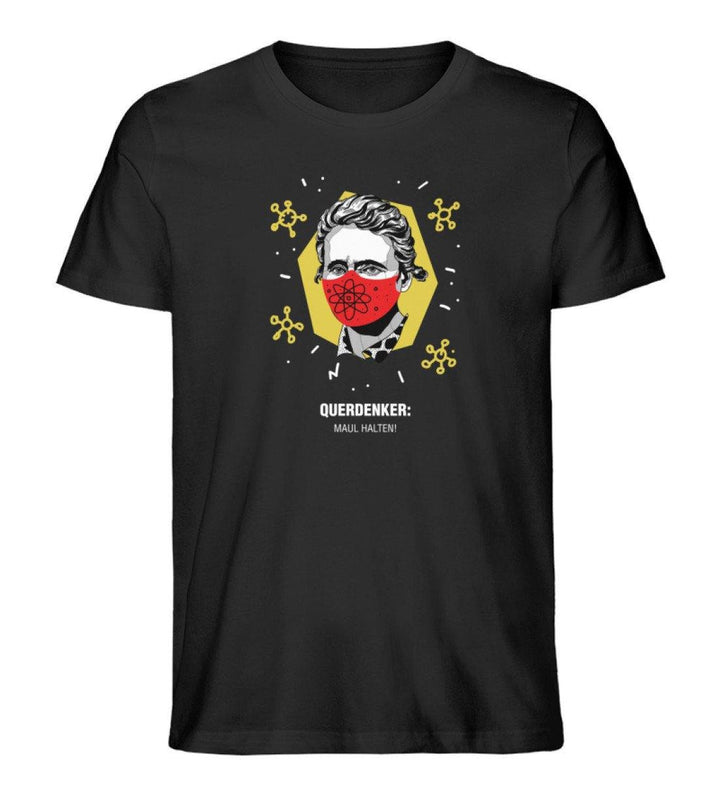 QUERDENKER: MAUL HALTEN ORGANIC SHIRT BUBEN • MARIE CURIE-HARLEKINSHOP