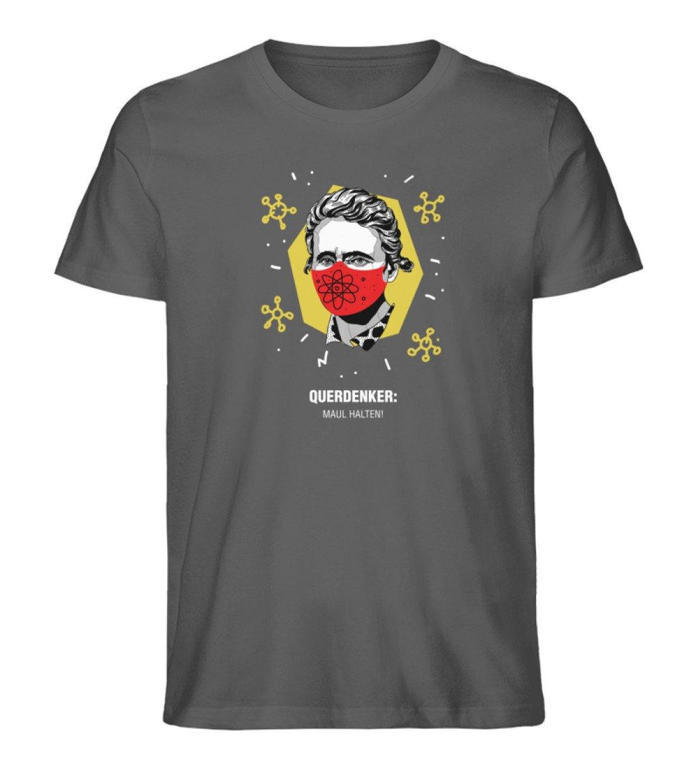 QUERDENKER: MAUL HALTEN ORGANIC SHIRT BUBEN • MARIE CURIE-HARLEKINSHOP