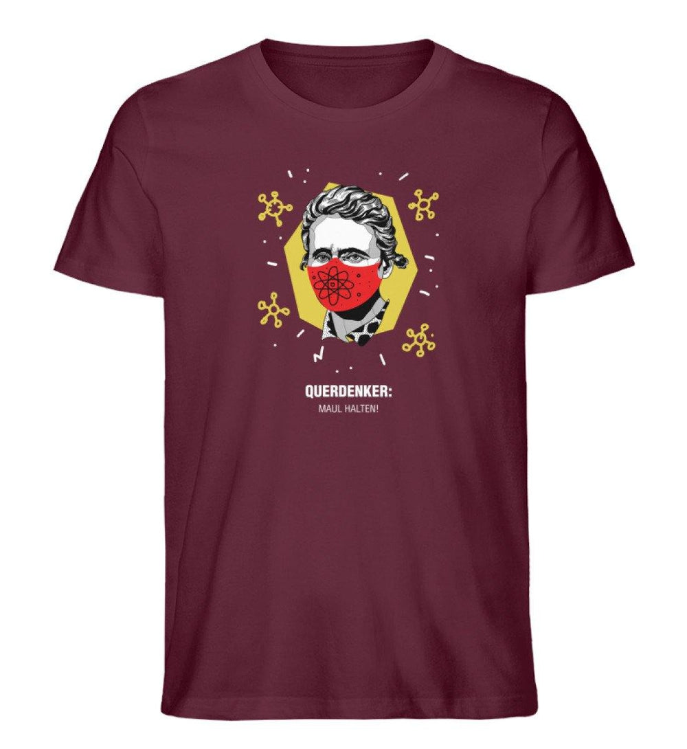 QUERDENKER: MAUL HALTEN ORGANIC SHIRT BUBEN • MARIE CURIE-HARLEKINSHOP