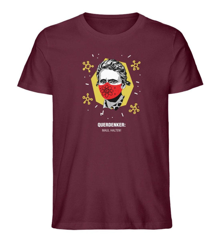 QUERDENKER: MAUL HALTEN ORGANIC SHIRT BUBEN • MARIE CURIE-HARLEKINSHOP
