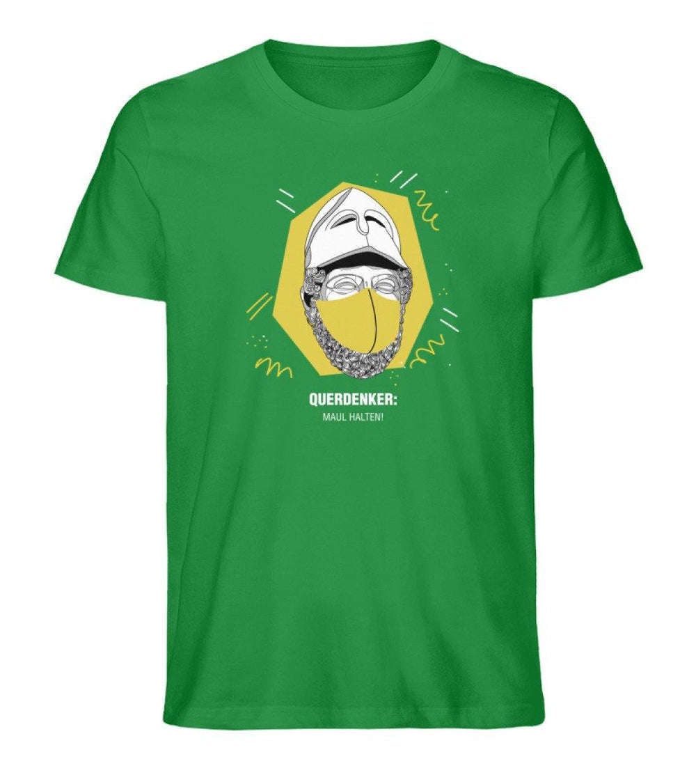 QUERDENKER: MAUL HALTEN ORGANIC SHIRT BUBEN • PERIKLES-HARLEKINSHOP