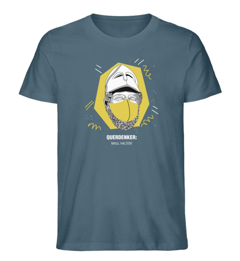 QUERDENKER: MAUL HALTEN ORGANIC SHIRT BUBEN • PERIKLES-HARLEKINSHOP