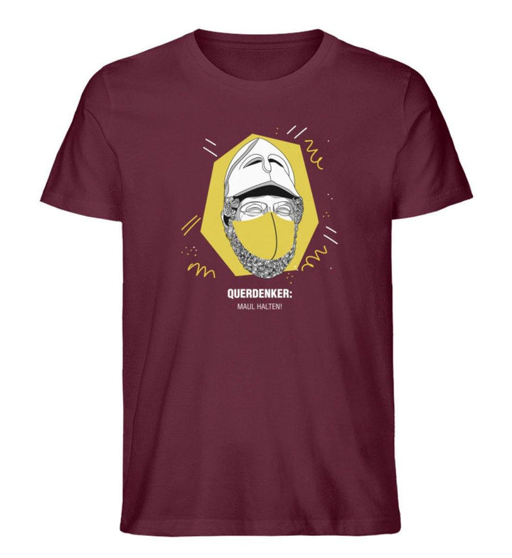 QUERDENKER: MAUL HALTEN ORGANIC SHIRT BUBEN • PERIKLES-HARLEKINSHOP