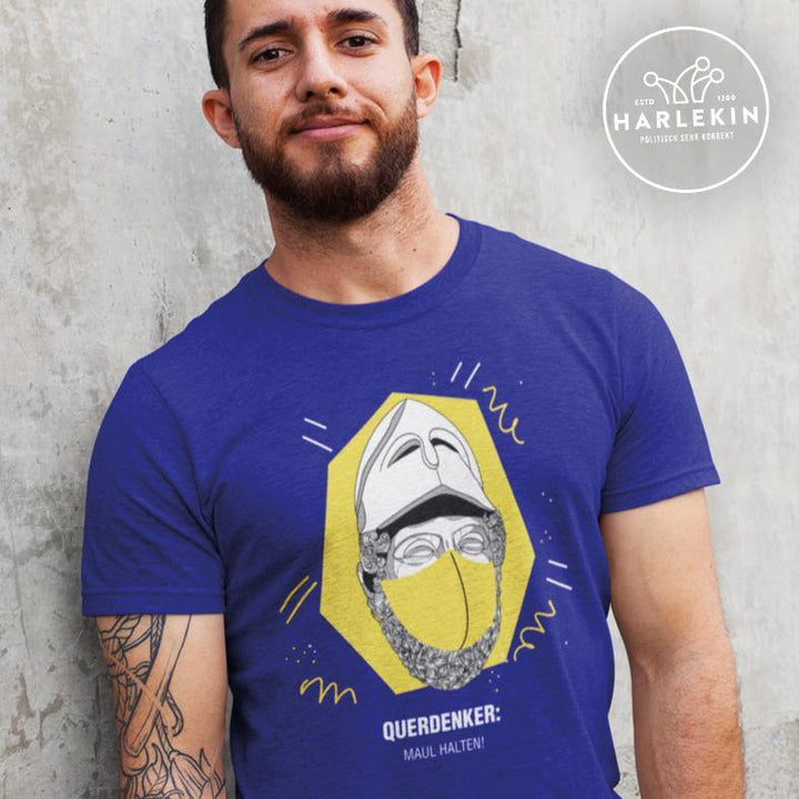 QUERDENKER: MAUL HALTEN ORGANIC SHIRT BUBEN • PERIKLES-HARLEKINSHOP