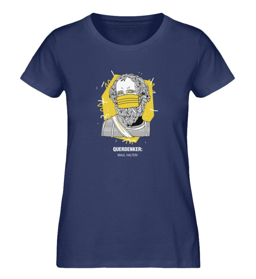 QUERDENKER: MAUL HALTEN ORGANIC SHIRT MÄDELS • ARCHIMEDES-HARLEKINSHOP