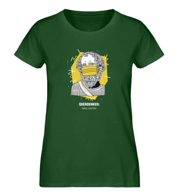 QUERDENKER: MAUL HALTEN ORGANIC SHIRT MÄDELS • ARCHIMEDES-HARLEKINSHOP