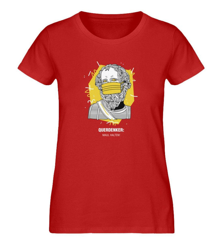 QUERDENKER: MAUL HALTEN ORGANIC SHIRT MÄDELS • ARCHIMEDES-HARLEKINSHOP