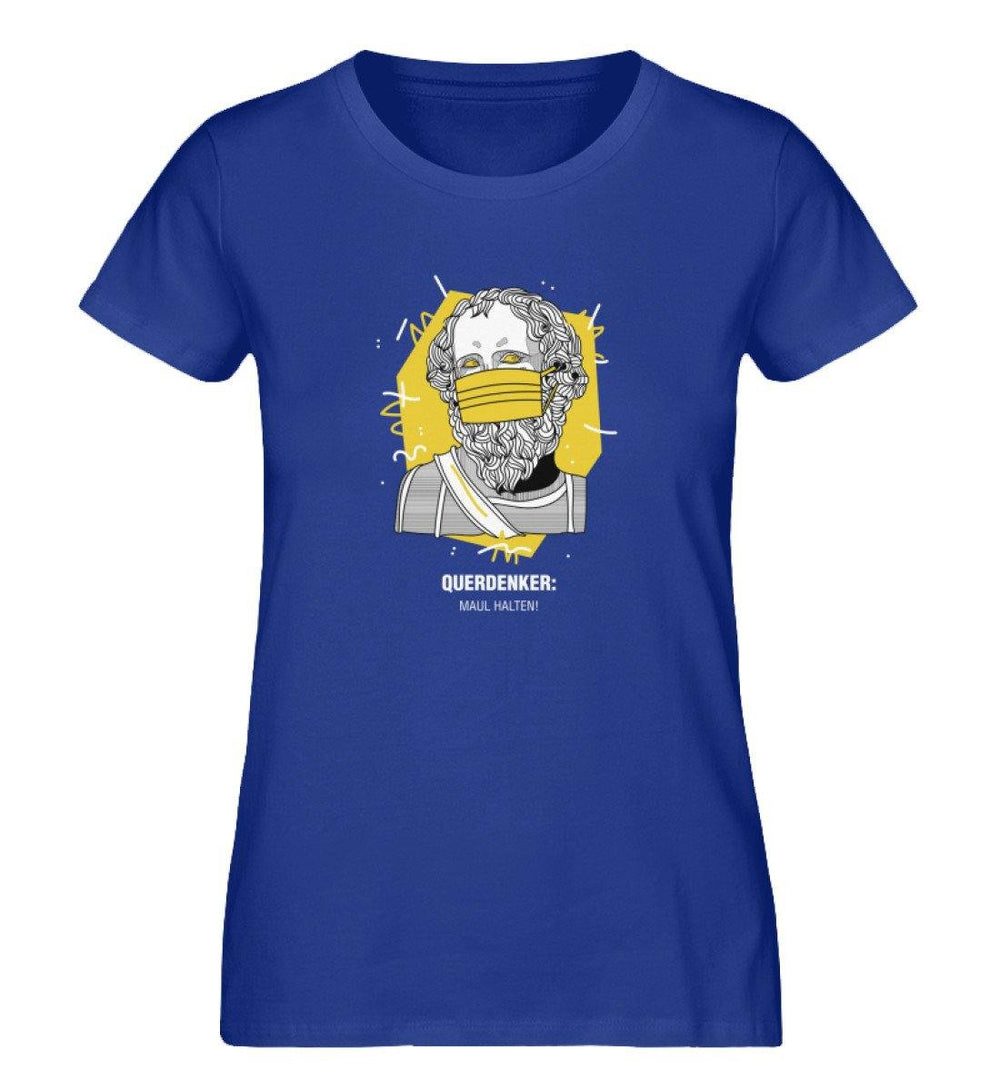 QUERDENKER: MAUL HALTEN ORGANIC SHIRT MÄDELS • ARCHIMEDES-HARLEKINSHOP