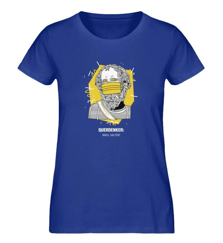 QUERDENKER: MAUL HALTEN ORGANIC SHIRT MÄDELS • ARCHIMEDES-HARLEKINSHOP