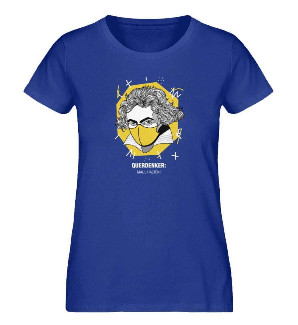 QUERDENKER: MAUL HALTEN ORGANIC SHIRT MÄDELS • BEETHOVEN-HARLEKINSHOP