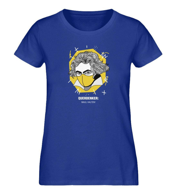QUERDENKER: MAUL HALTEN ORGANIC SHIRT MÄDELS • BEETHOVEN-HARLEKINSHOP