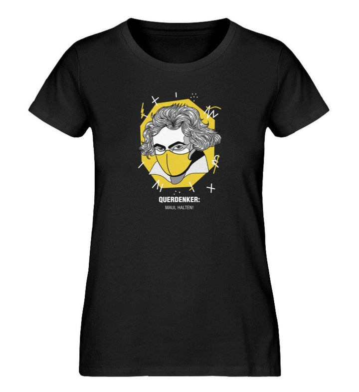 QUERDENKER: MAUL HALTEN ORGANIC SHIRT MÄDELS • BEETHOVEN-HARLEKINSHOP