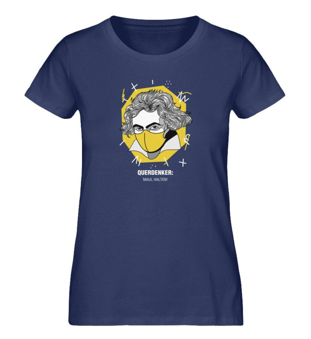 QUERDENKER: MAUL HALTEN ORGANIC SHIRT MÄDELS • BEETHOVEN-HARLEKINSHOP