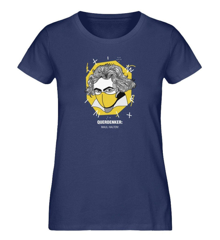 QUERDENKER: MAUL HALTEN ORGANIC SHIRT MÄDELS • BEETHOVEN-HARLEKINSHOP