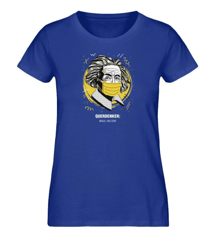QUERDENKER: MAUL HALTEN ORGANIC SHIRT MÄDELS • EINSTEIN-HARLEKINSHOP