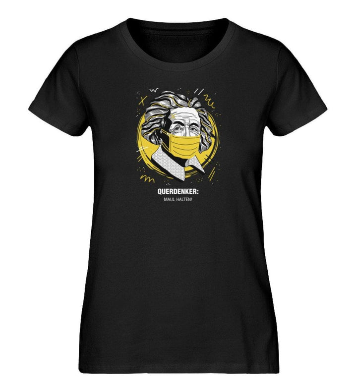 QUERDENKER: MAUL HALTEN ORGANIC SHIRT MÄDELS • EINSTEIN-HARLEKINSHOP