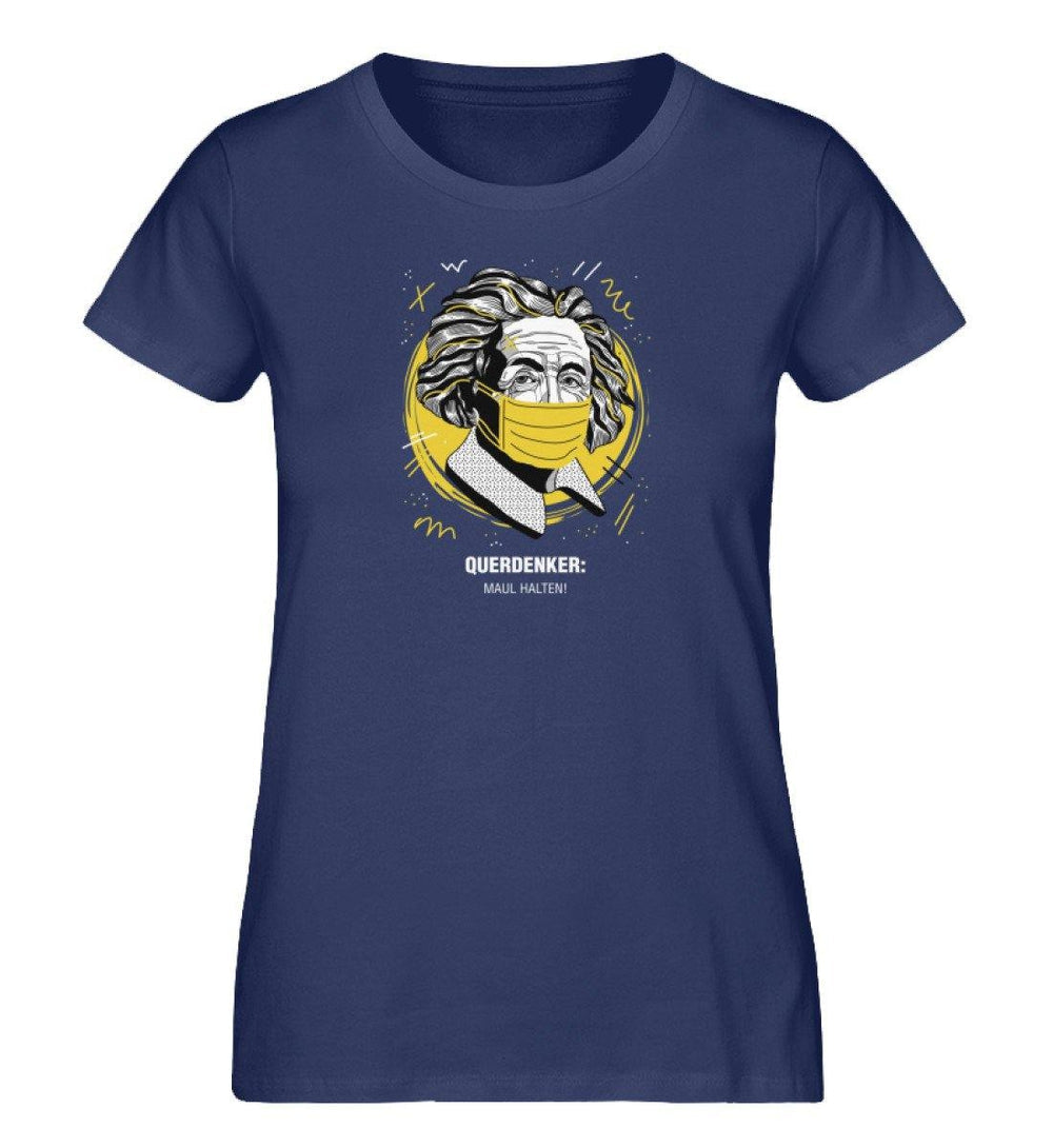 QUERDENKER: MAUL HALTEN ORGANIC SHIRT MÄDELS • EINSTEIN-HARLEKINSHOP