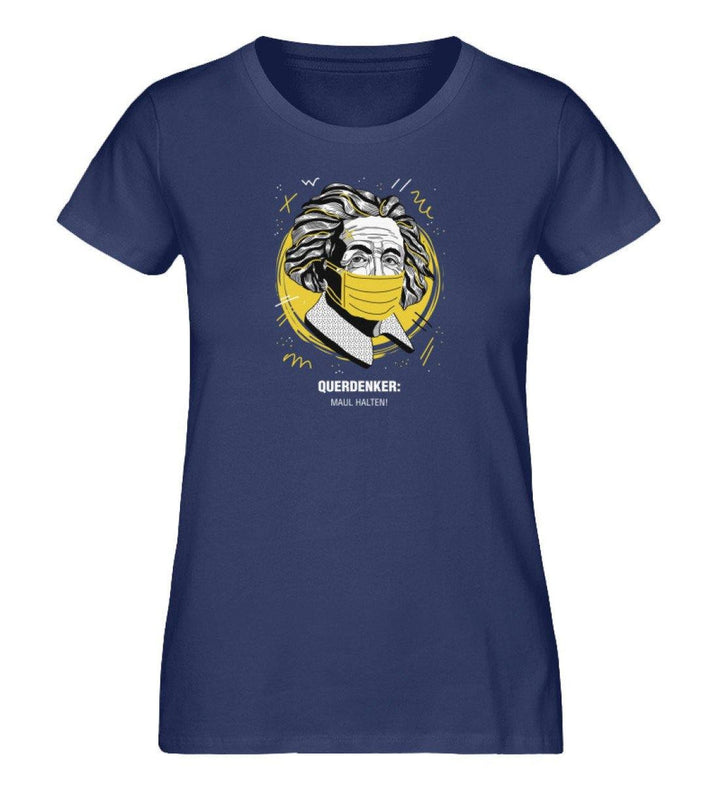 QUERDENKER: MAUL HALTEN ORGANIC SHIRT MÄDELS • EINSTEIN-HARLEKINSHOP