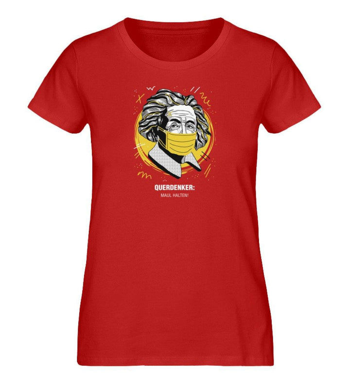 QUERDENKER: MAUL HALTEN ORGANIC SHIRT MÄDELS • EINSTEIN-HARLEKINSHOP