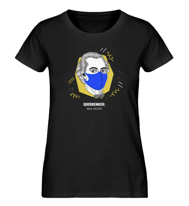 QUERDENKER: MAUL HALTEN ORGANIC SHIRT MÄDELS • IMMANUEL KANT-HARLEKINSHOP
