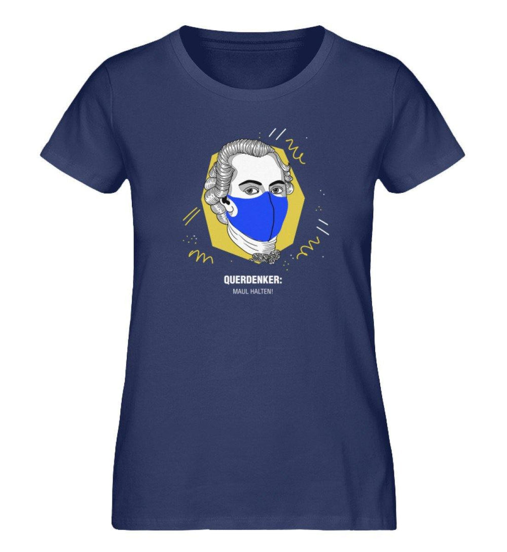 QUERDENKER: MAUL HALTEN ORGANIC SHIRT MÄDELS • IMMANUEL KANT-HARLEKINSHOP