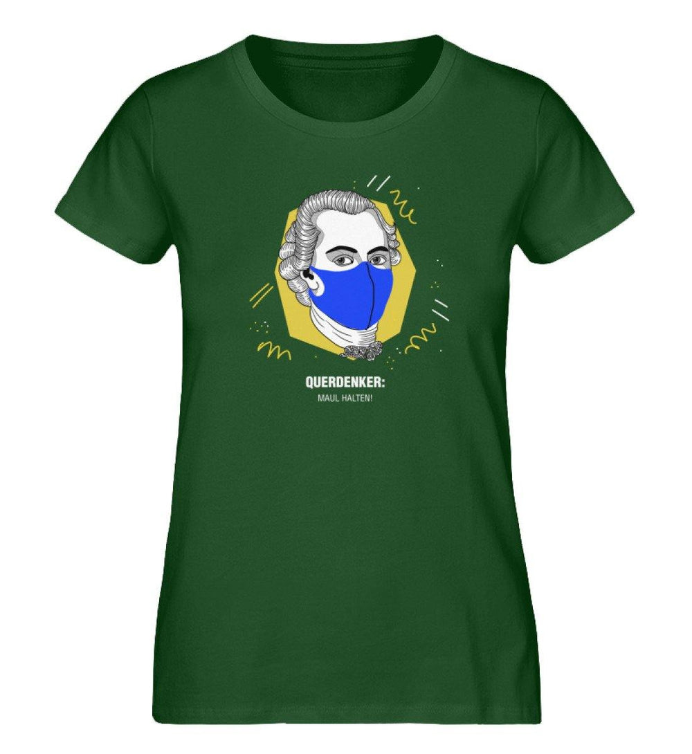 QUERDENKER: MAUL HALTEN ORGANIC SHIRT MÄDELS • IMMANUEL KANT-HARLEKINSHOP