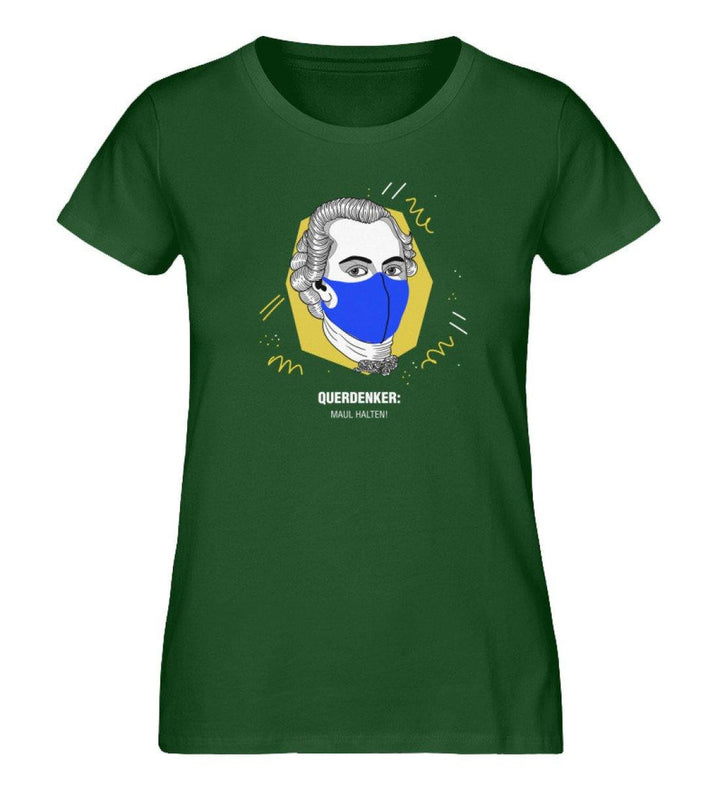 QUERDENKER: MAUL HALTEN ORGANIC SHIRT MÄDELS • IMMANUEL KANT-HARLEKINSHOP