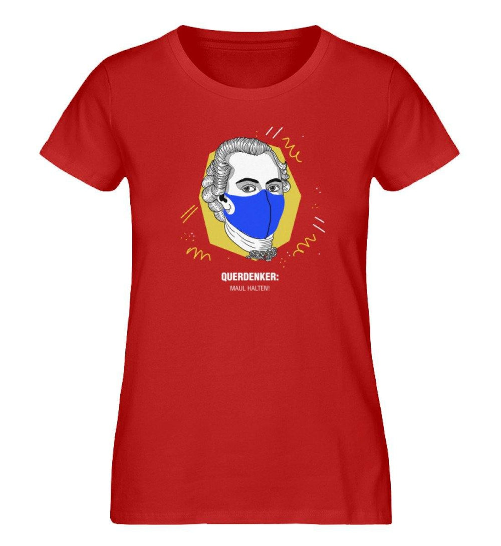 QUERDENKER: MAUL HALTEN ORGANIC SHIRT MÄDELS • IMMANUEL KANT-HARLEKINSHOP