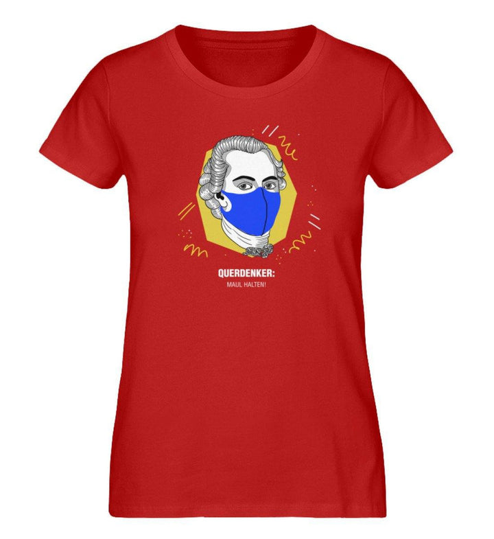 QUERDENKER: MAUL HALTEN ORGANIC SHIRT MÄDELS • IMMANUEL KANT-HARLEKINSHOP