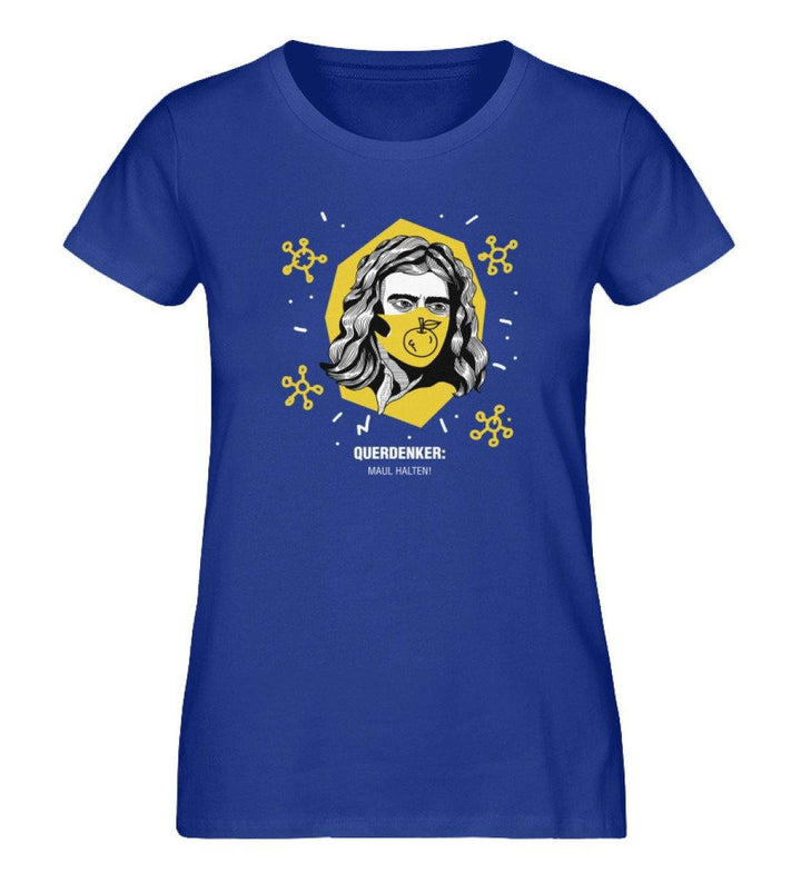 QUERDENKER: MAUL HALTEN ORGANIC SHIRT MÄDELS • ISAAC NEWTON-HARLEKINSHOP