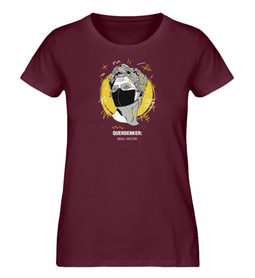 QUERDENKER: MAUL HALTEN ORGANIC SHIRT MÄDELS • JULIUS CÄSAR-HARLEKINSHOP