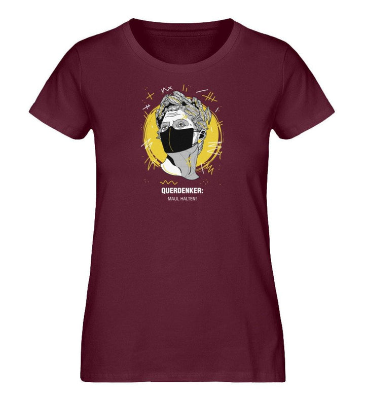 QUERDENKER: MAUL HALTEN ORGANIC SHIRT MÄDELS • JULIUS CÄSAR-HARLEKINSHOP