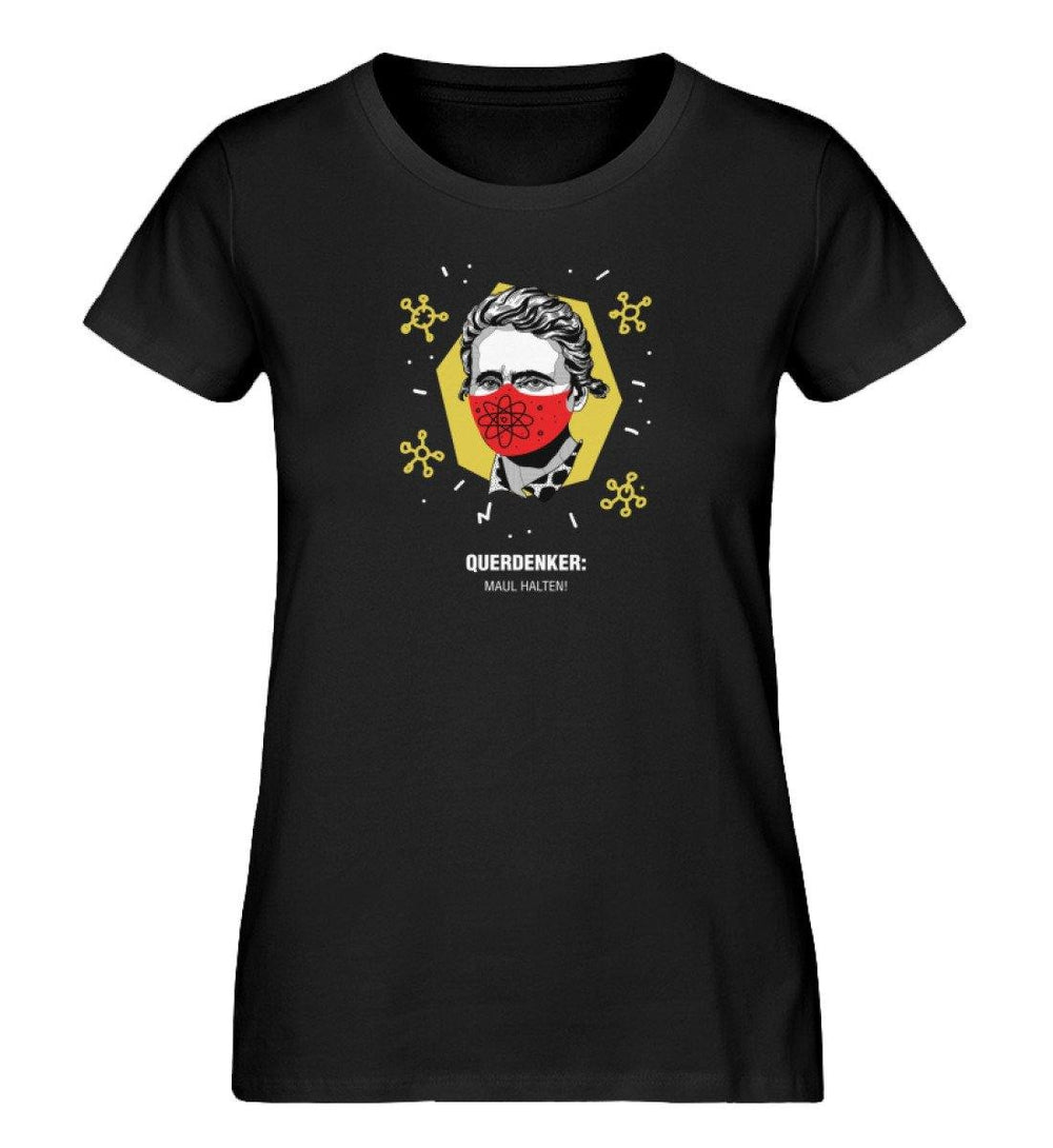 QUERDENKER: MAUL HALTEN ORGANIC SHIRT MÄDELS • MARIE CURIE-HARLEKINSHOP