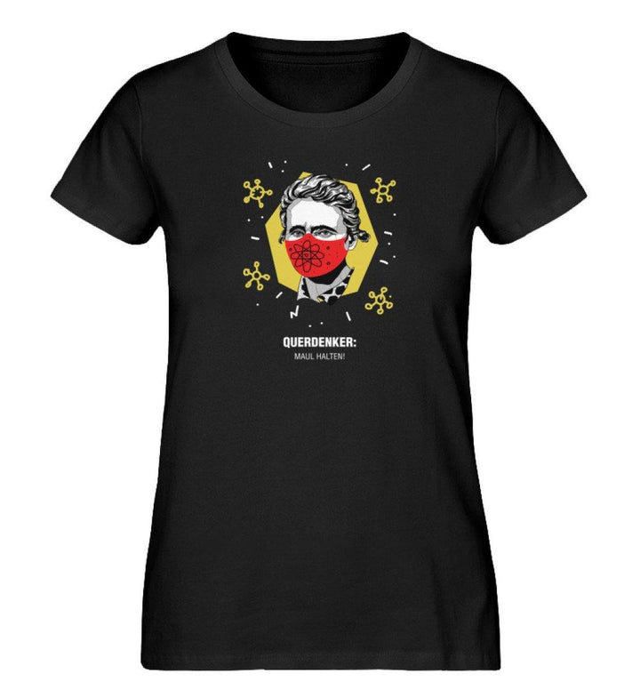QUERDENKER: MAUL HALTEN ORGANIC SHIRT MÄDELS • MARIE CURIE-HARLEKINSHOP