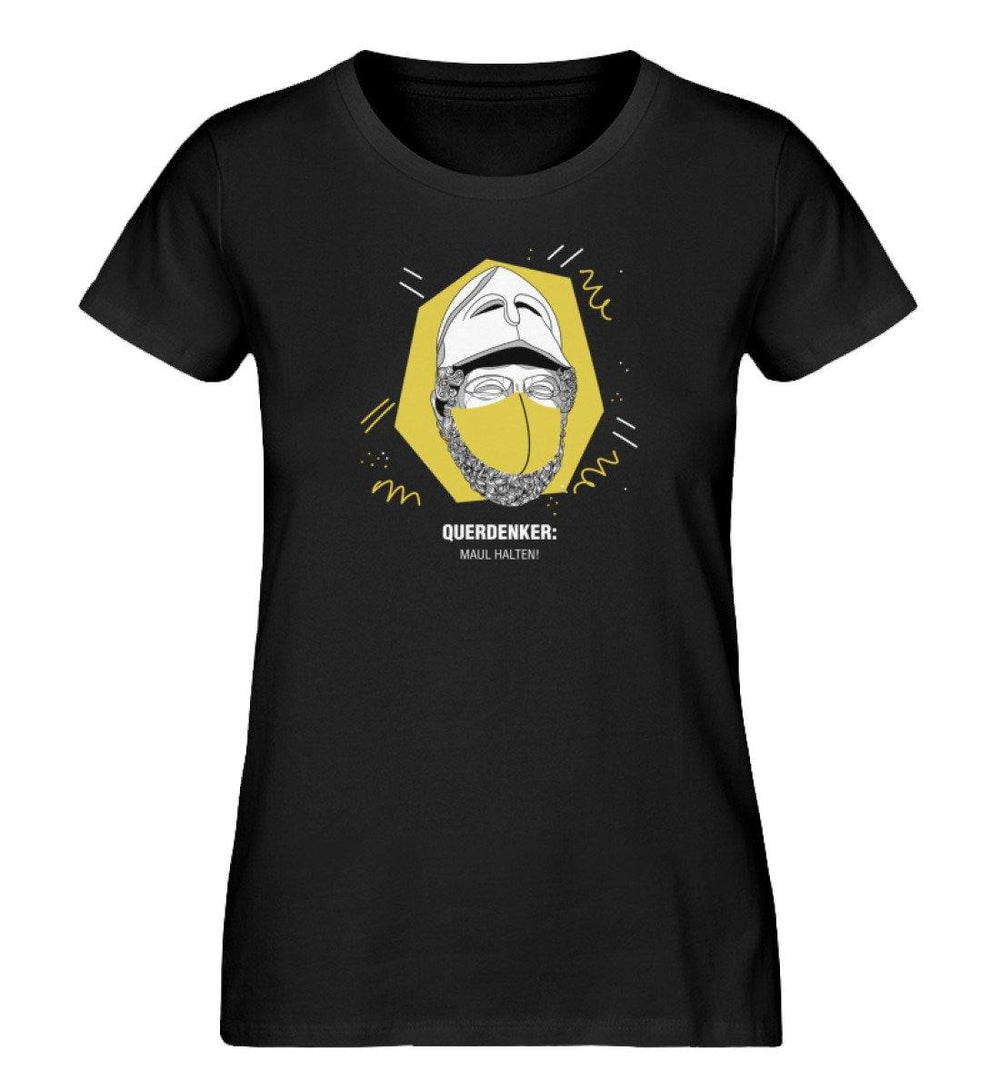 QUERDENKER: MAUL HALTEN ORGANIC SHIRT MÄDELS • PERIKLES-HARLEKINSHOP